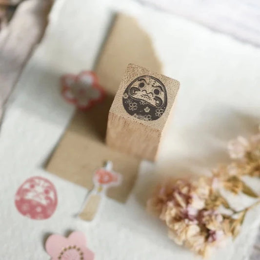 Sakura Mini Daruma Rubber Stamp · Black Milk Project