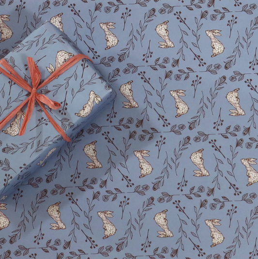 Rabbit Pattern Wrapping Paper · Regaro Papiro