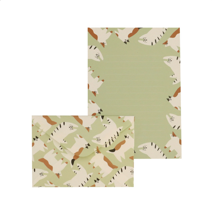 Mikeneko (Calico Cat) Letter Set · any.paper by Regaro Papiro