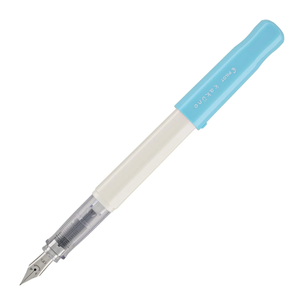White Barrel / Turquoise Cap Kakuno Fountain Pen - Fine · Pilot
