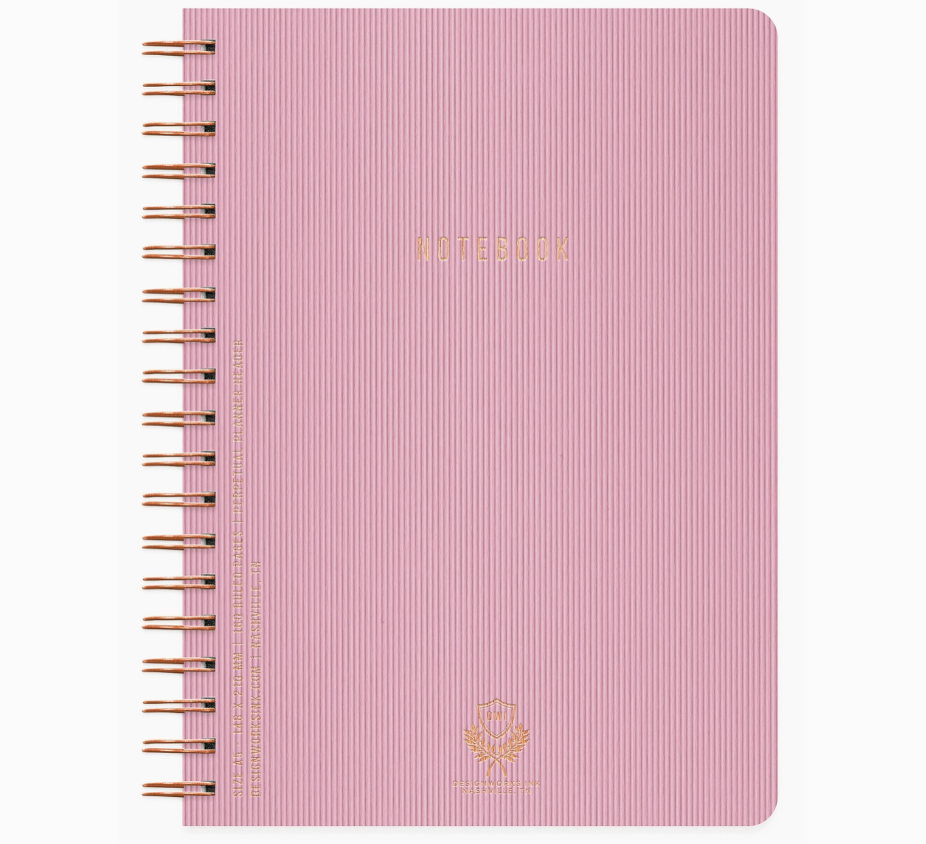 Lilac Small Textured Twin Wire Notebook · Designworks