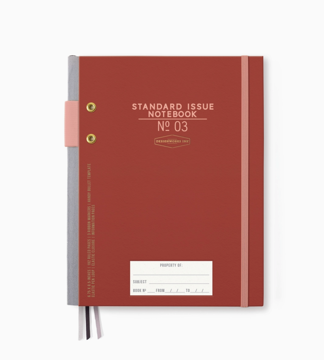Rosewood + Blush Standard Issue Notebook No 3 · Designworks