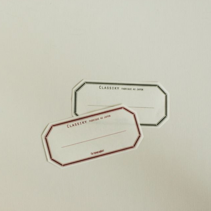 Red Letterpress Water Adhesive Label Book · Classiky