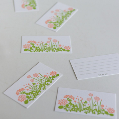 ten to sen Little Garden Letterpress Card Set · Classiky