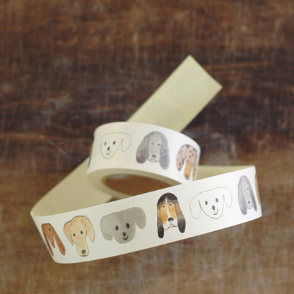 Toranekobonbon Sticker Roll / Dog 30mm · Classiky