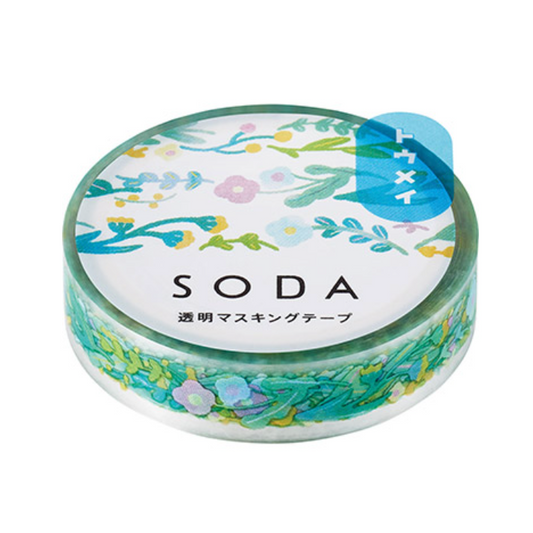 SODA Transparent Masking Tape 10mm / Garden · King Jim