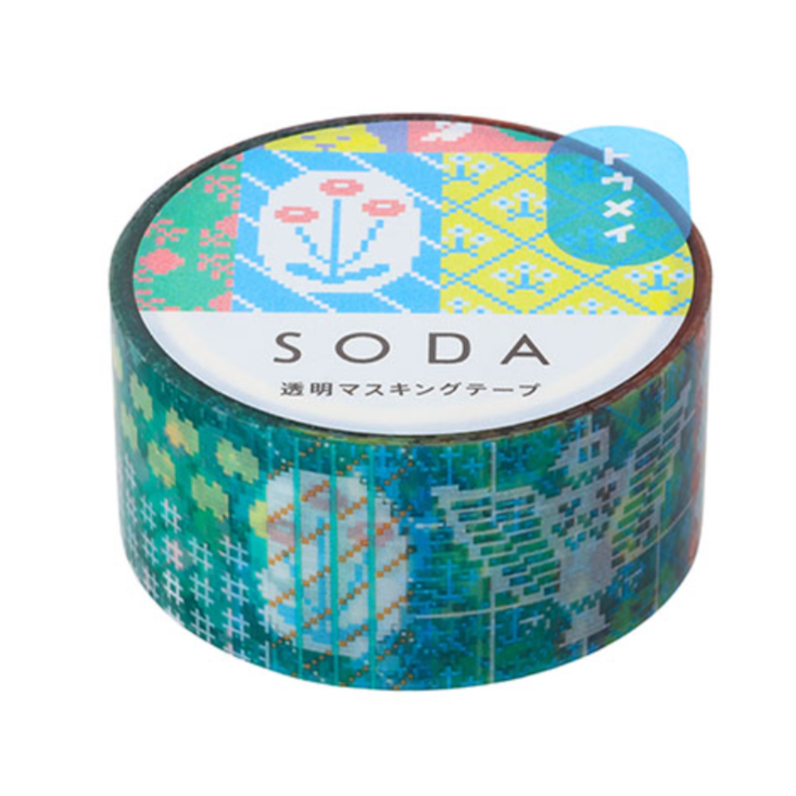 SODA Transparent Tape 20mm / Retro · King Jim