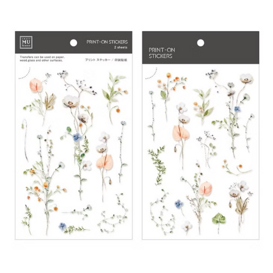 Delicate Bouquet / Print-On Sticker · MU Lifestyle