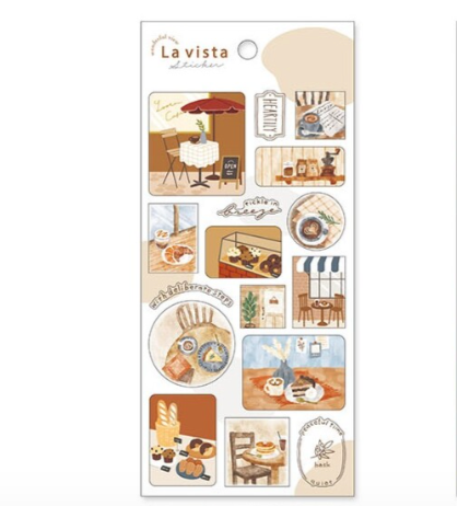 Café La Vista Series Sticker Sheet · Mind Wave