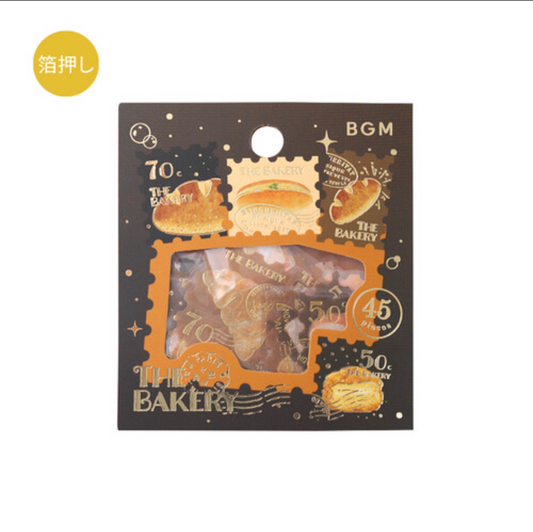 The Bakery Postage Style Flake Stickers · BGM