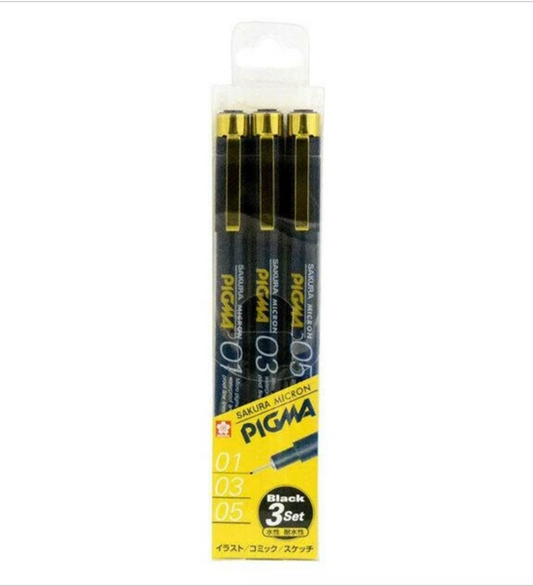 Sakura Micron Pigma Water-Based 3 Pen Set · Sakura Craypas
