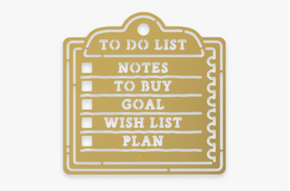 Brass Memo Motif Template · Midori