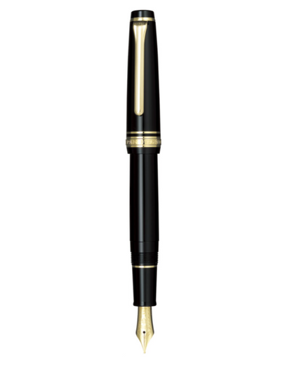 Sailor Pro Gear Slim | Black with Gold Trim《Medium Fine》