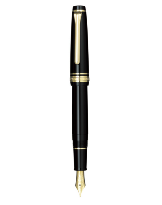 Sailor Pro Gear Slim | Black with Gold Trim《Medium Fine》
