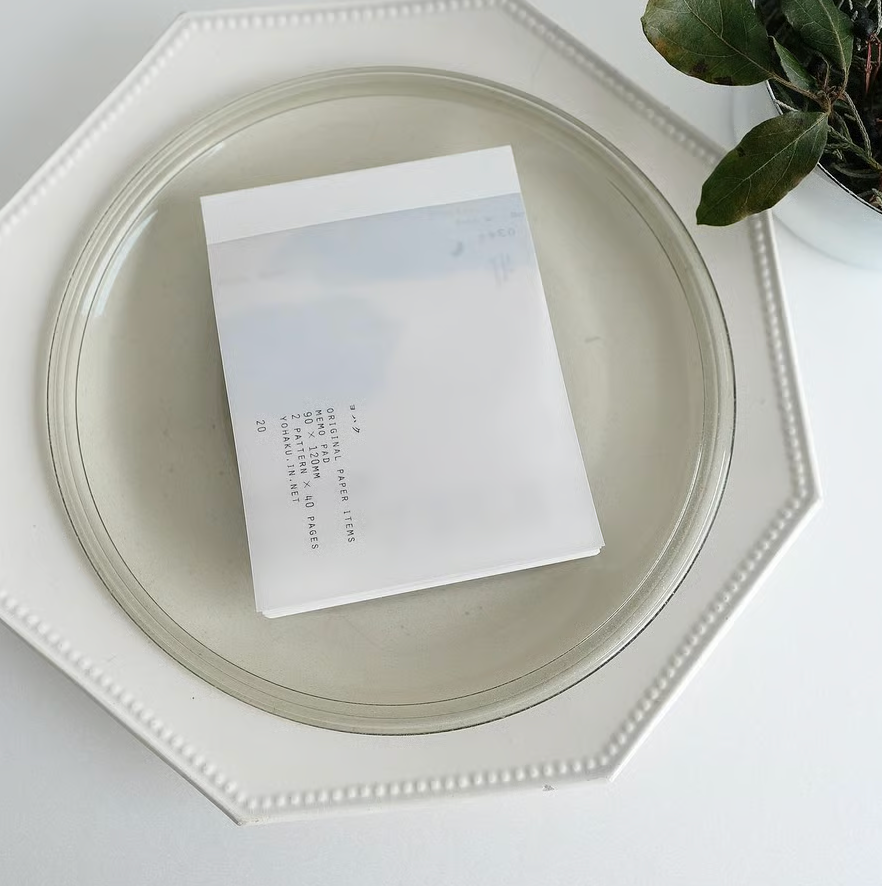 Winter Moon Memo Pad · Yohaku