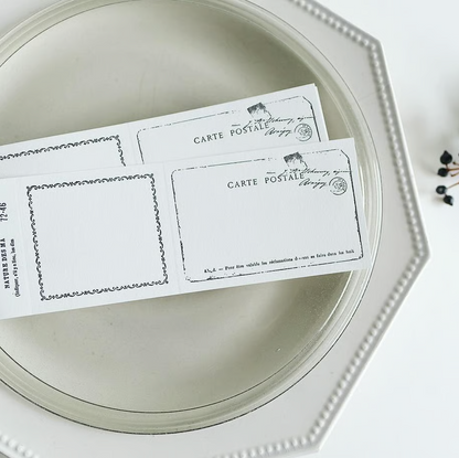 Carte Postal Black Letterpress Memo Pad · Yohaku