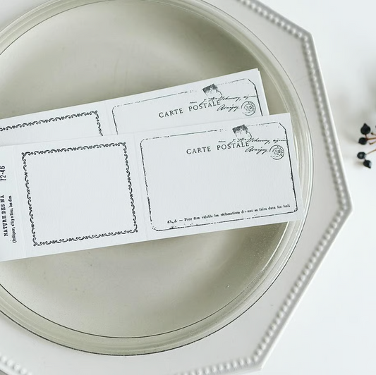 Carte Postal Black Letterpress Memo Pad · Yohaku