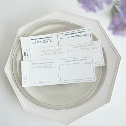 Ticket Bronze Letterpress Memo Pad · Yohaku