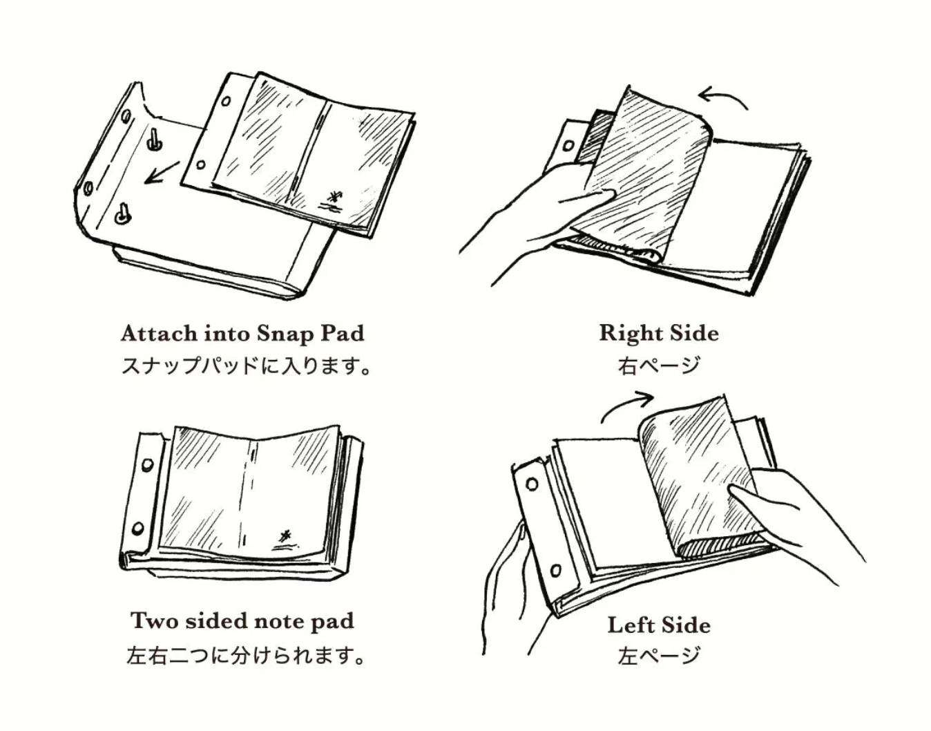 Snap Memo Pad A4・PostalCo