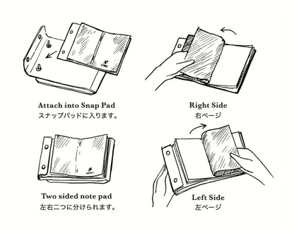 Snap Memo Pad A4・PostalCo