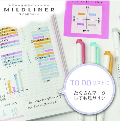 Mildliner Mild Highlighters · Zebra