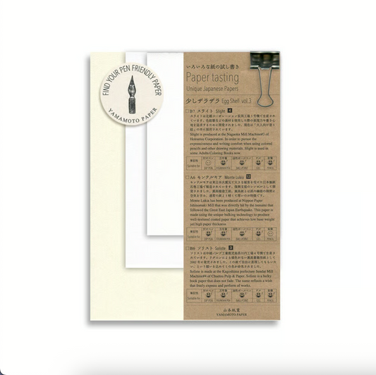 Egg Shell vol. 3 Paper Tasting · Yamamoto Paper