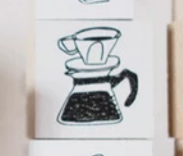 Coffee Dripper Rubber Stamp · 36 Sublo