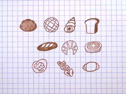 Bread Slice Rubber Stamp · 36 Sublo