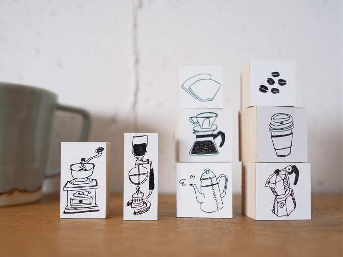 Coffee Beans Rubber Stamp · 36 Sublo