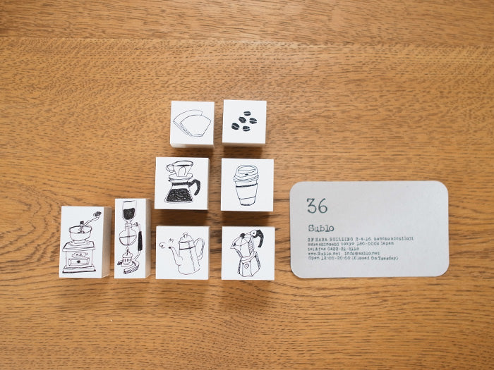 Coffee Dripper Rubber Stamp · 36 Sublo