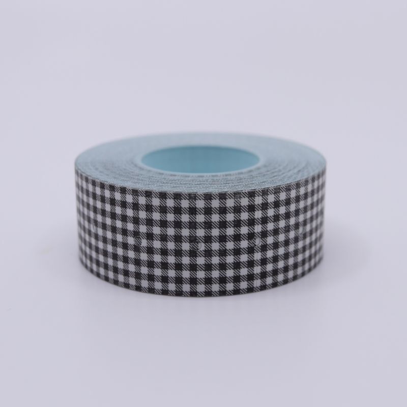 Black Gingham Check Labeler Roll Stickers · 36 Sublo