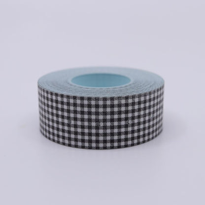 Black Gingham Check Labeler Roll Stickers · 36 Sublo