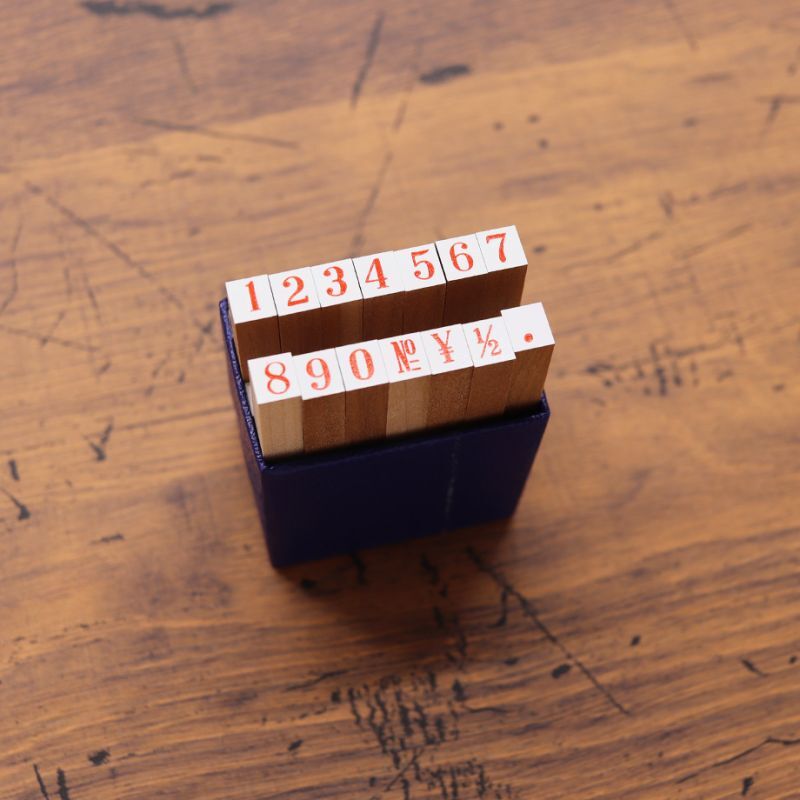 No.3 Western Number Rubber Stamp · 36 Sublo
