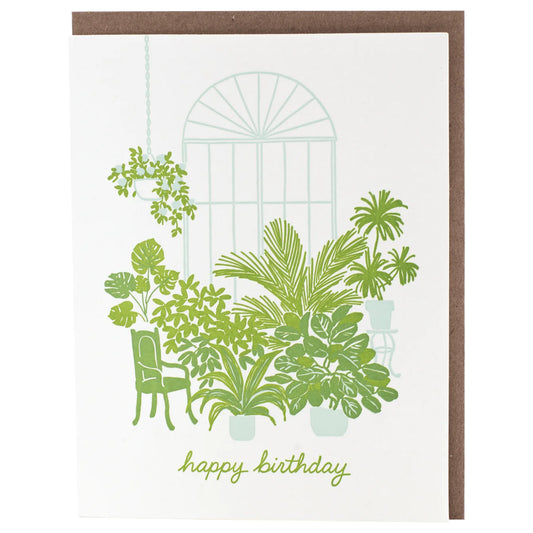 Greenhouse Birthday Card · Smudge Ink