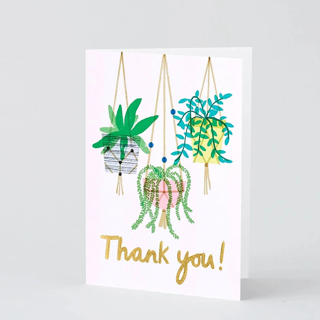 Thank You Macramé Foiled Greeting Card · Wrap