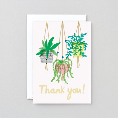 Thank You Macramé Foiled Greeting Card · Wrap