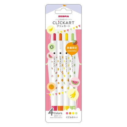 CLiCKART Marker Pen Yurukawa Festival Limited Edition Set of 4 · Zebra