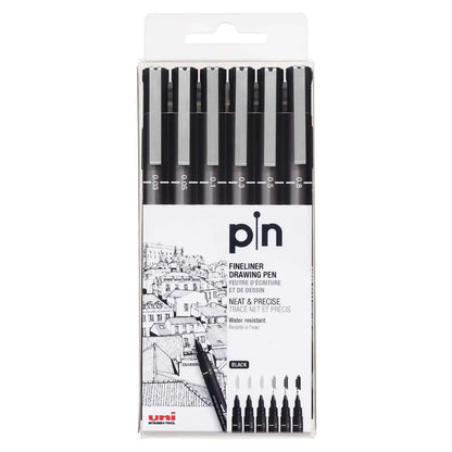 Uni Pin Fineliner Drawing Pens《Set of 6》 · Uni-Ball