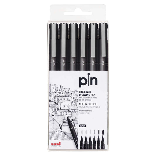 Uni Pin Fineliner Drawing Pens《Set of 6》 · Uni-Ball