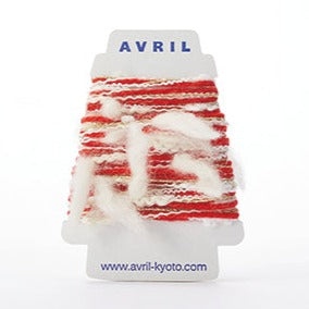 No. 265 (Red/White) Peracone · AVRIL Yarn