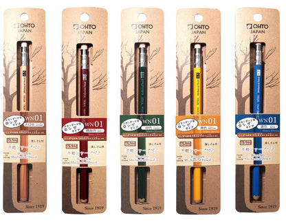 OHTO 0.5mm Blue Wooden Mechanical Pencil