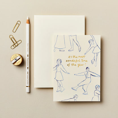 blue line dance celebration most wonderful time of the year christmas holiday 