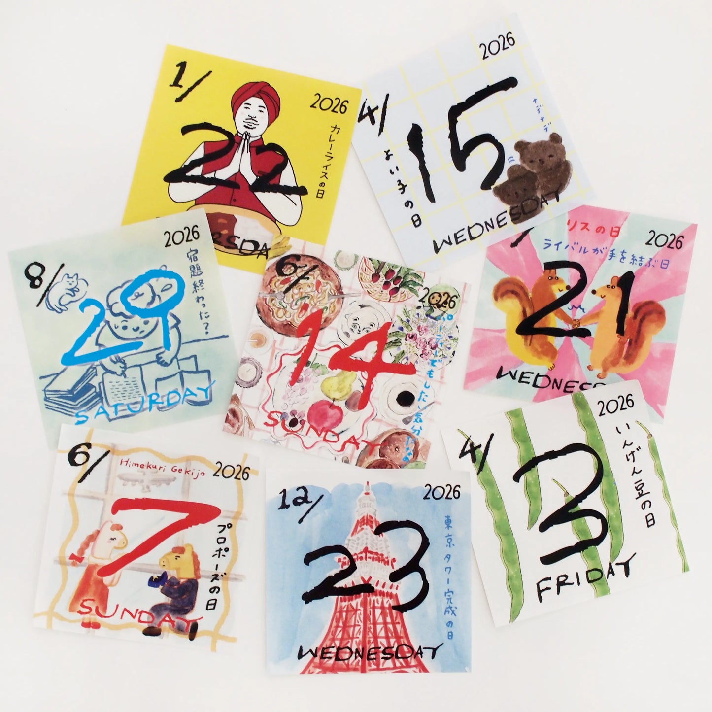 2026 Daily Calendar《Regular Size》 · Paper Message