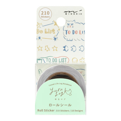 List Yuru Log Sticker Roll · Midori