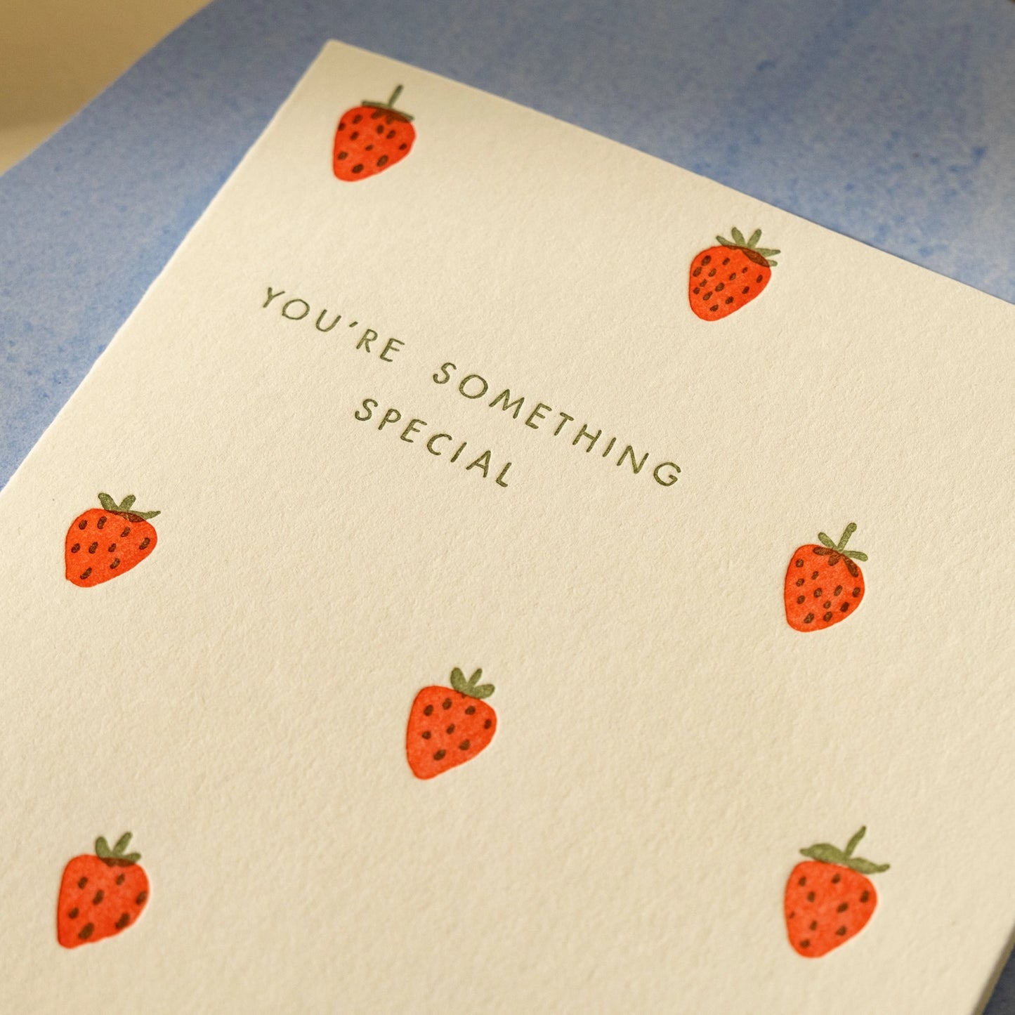 You're Something Special Love Card · Homework Letterpress Studio