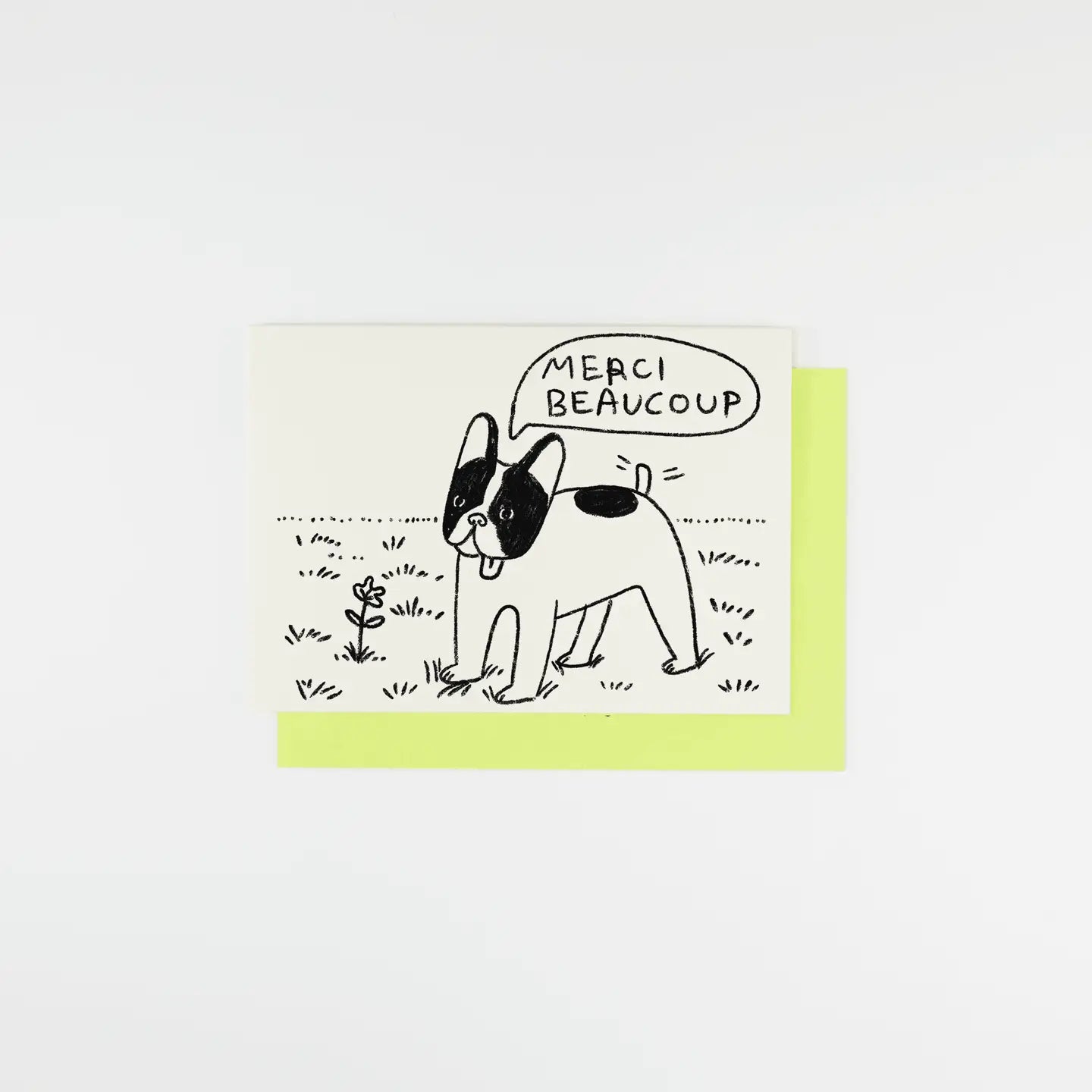 Merci Beaucoup Dog Greeting Card
