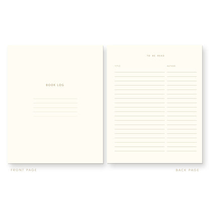 Heirloom Cover Bookmarked Book Reading Log · Ruff House Print Shop
