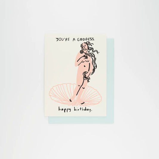 Happy Birthday Goddess Greeting Card