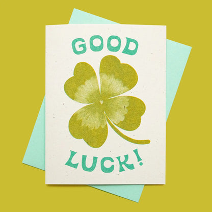 Good Luck Risograph Card · Bromstad Printing Co.