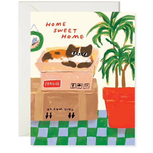 Cat New Home Housewarming Card · Karen Schipper